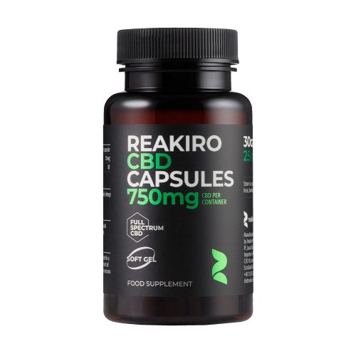 Reakiro capsule CBD 25 mg 30 buc | 750 mg