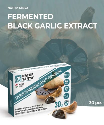 Natur Tanya® Capsule cu Usturoi Negru Organic Fermentat – 30 buc.