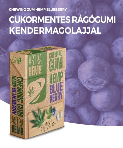Gumă de mestecat Astra Hemp Cannabis - Blueberry