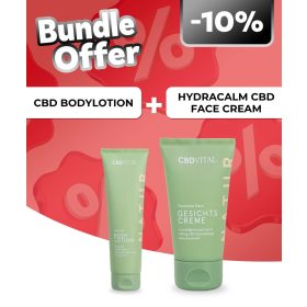   CBDVital Bodylotion plus CBD testápoló tej + CBDVital Hydracalm arckrém 150 mg CBD-vel