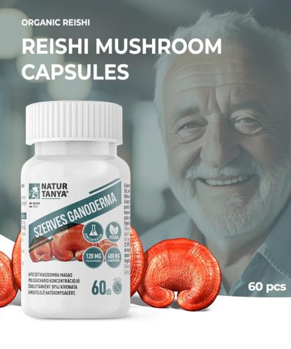 Natur Tanya® Capsule cu Ganoderma organică 60 buc