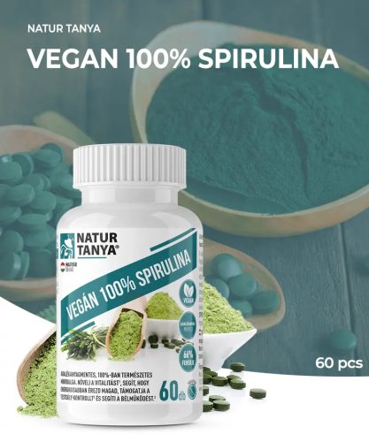 Natur Tanya® Spirulină Vegană – 60 buc.