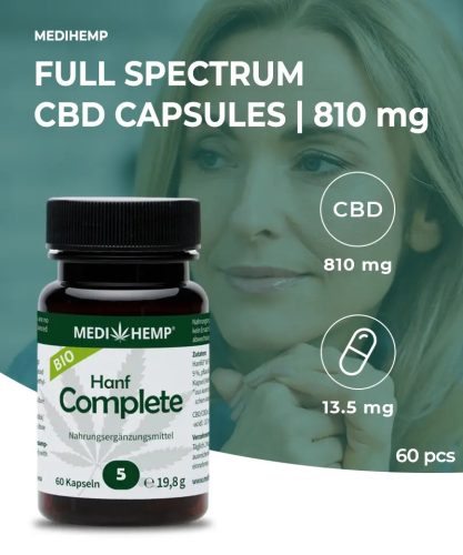 MEDIHEMP Hanf Complete capsule 5% 60 buc