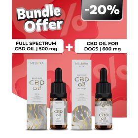   Meliora Ulei CBD cu spectru complet 5% + Meliora Ulei CBD pentru câini 6% 600 mg
