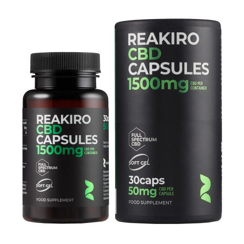 Reakiro capsule CBD 50 mg 30 buc | 1500 mg
