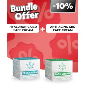   Hemp4Life Hyaluron CBD Arckrém + Hemp4Life Öregedésgátló CBD Arckrém