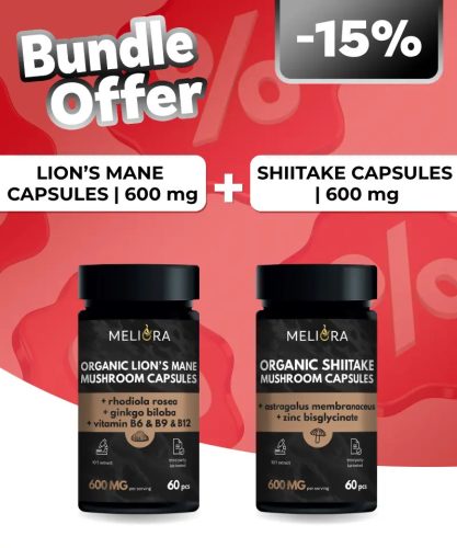 Meliora Süngomba kapszula 60 db + Meliora Shiitake kapszula 60 db