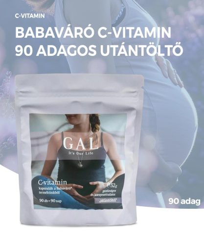 GAL Baby Waiting - Capsule cu vitamina C, 90 de porții Refill