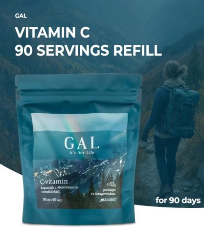 GAL Multivitamine – Capsule de vitamina C, reîncărcare 90 porții