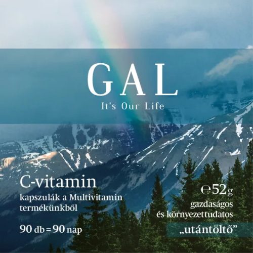 GAL Multivitamine – Capsule de vitamina C, reîncărcare 90 porții